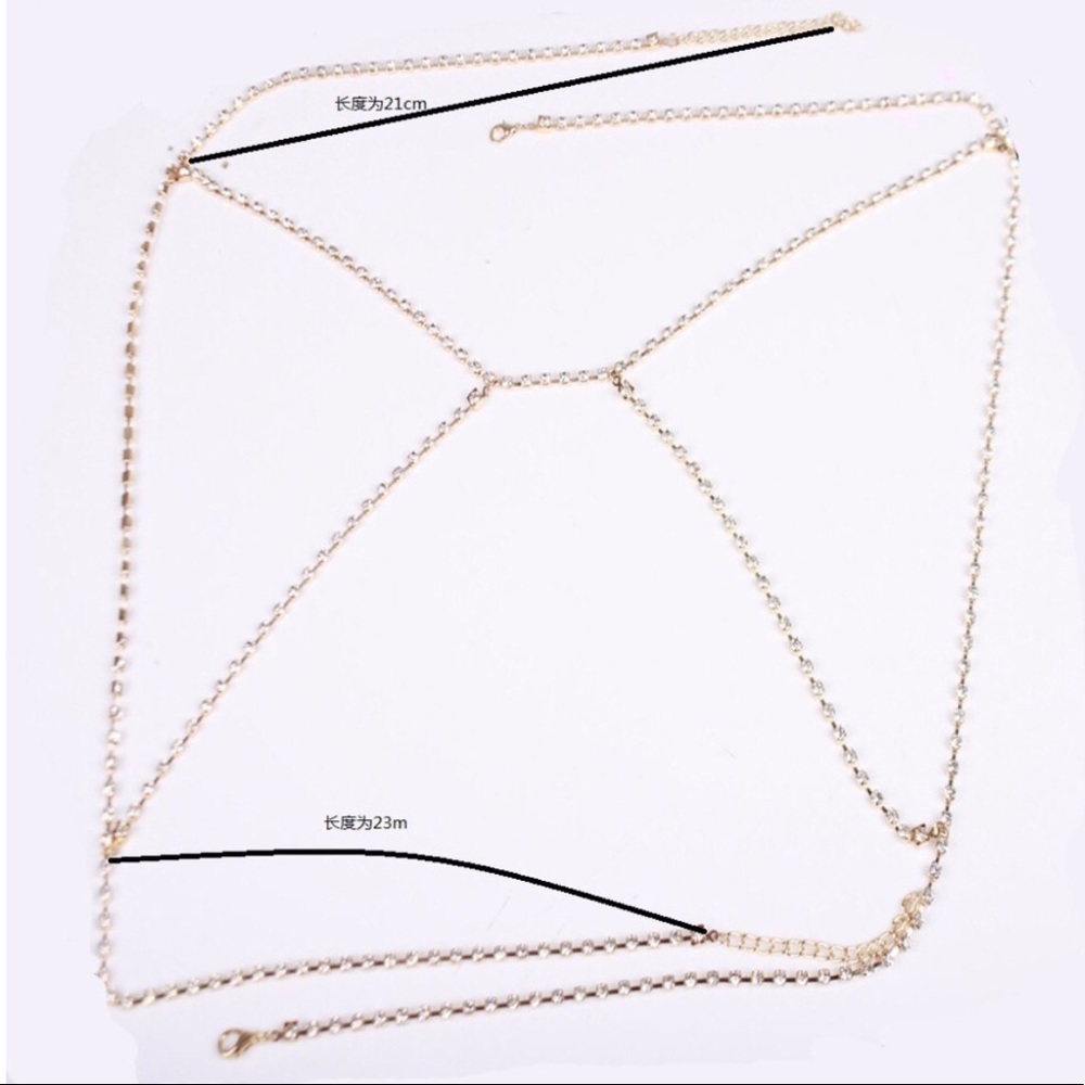 ✨Crystal Bra Body Chain✨ - Picture 6 of 7